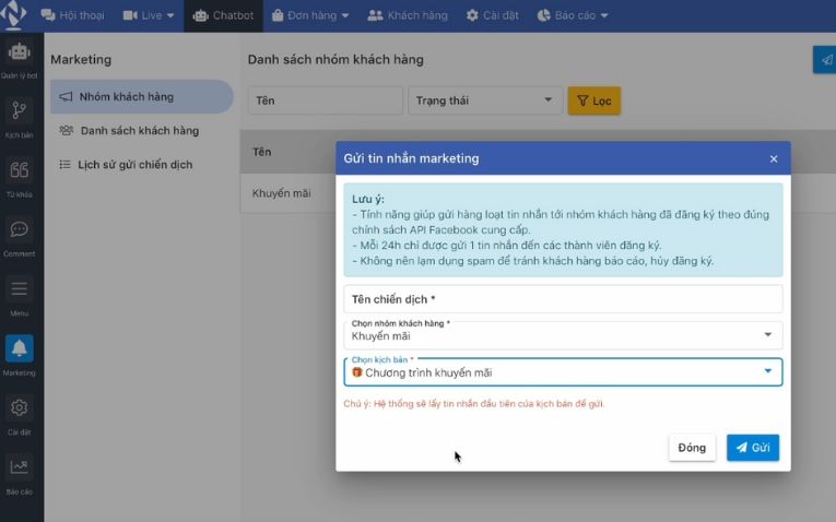 Tự động tạo phễu để remarketing